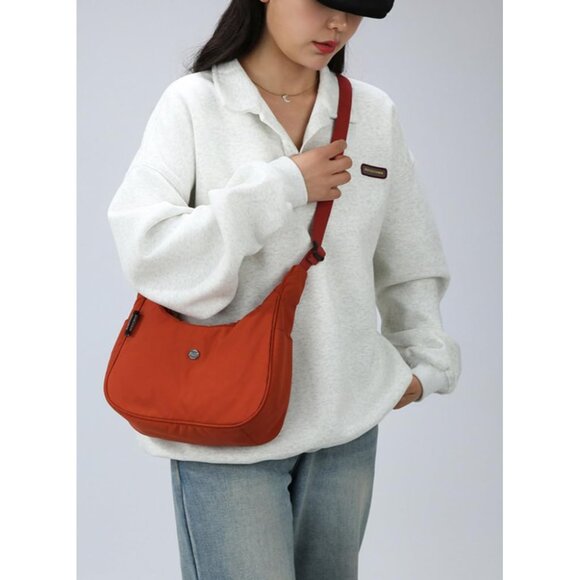 Nylon Crossbody Bag Waterproof Compact Shoulder Purse Casual Tote for Women - Picture 4 of 4